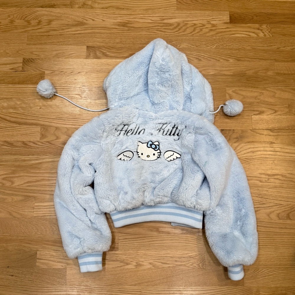 Hello Kitty x Forever 21 Faux Fur Full-Zip Jacket